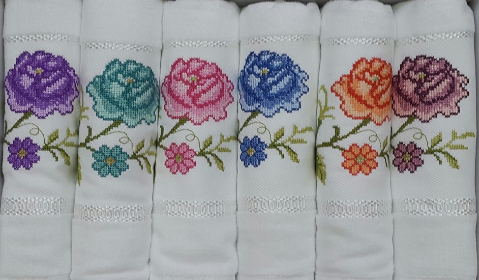 KANEVİÇE NAKIŞLI  HAVLU 50X90